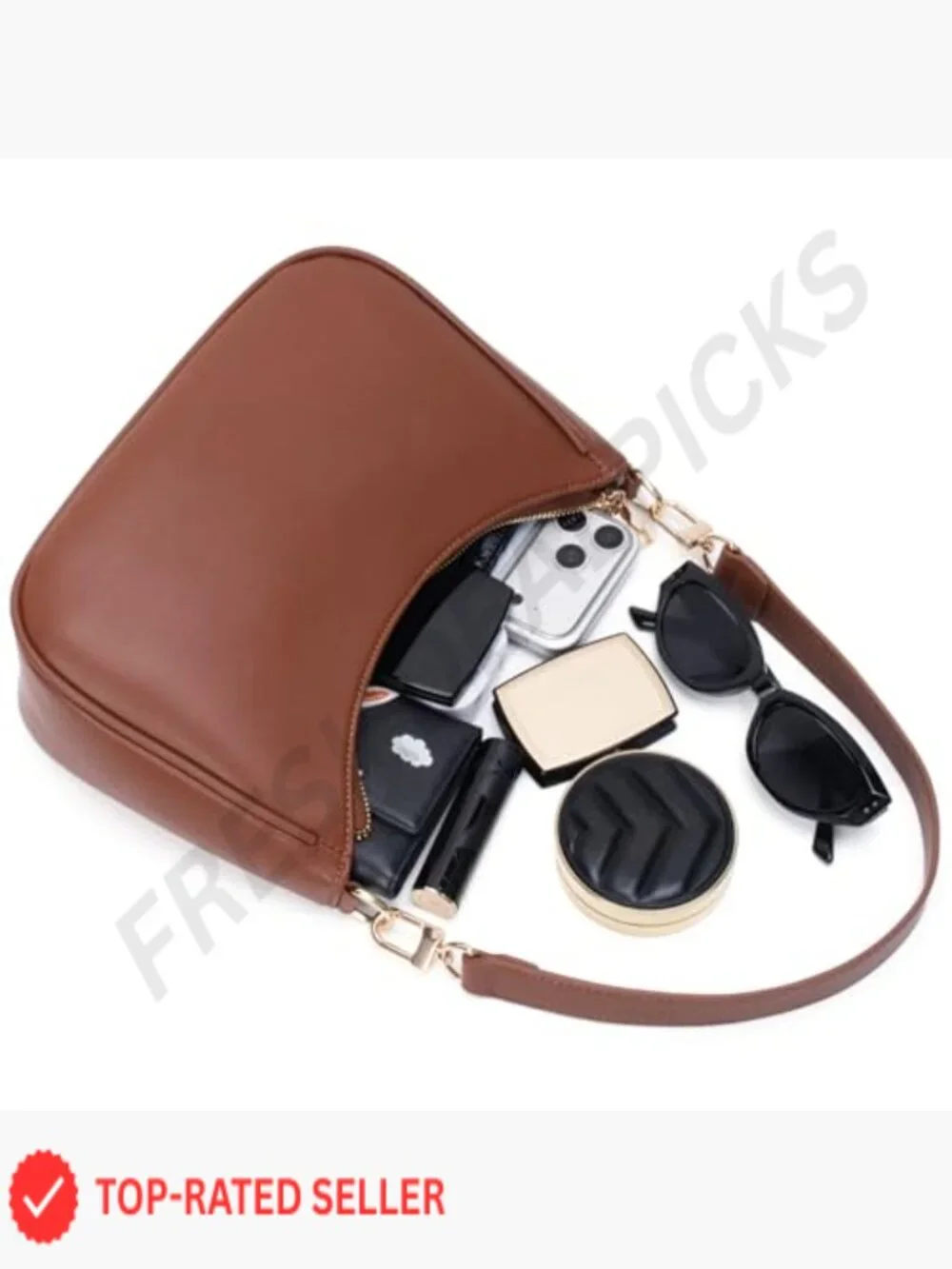 Shoulder Bag Hobo Tote Handbag Mini Clutch Purse Zipper Closure